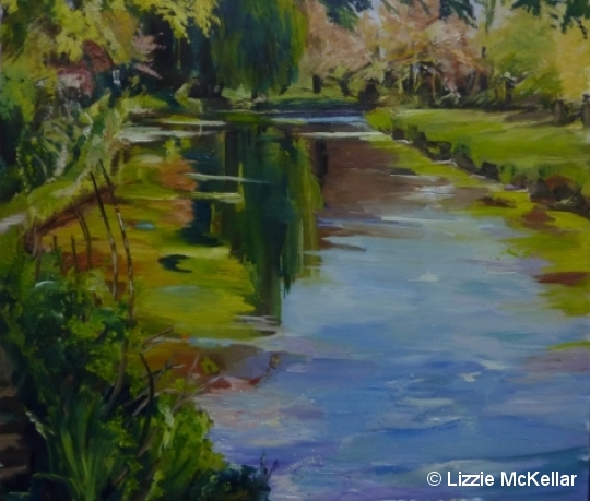 Spring On the Itchen, 2012, 87 x 92 cm